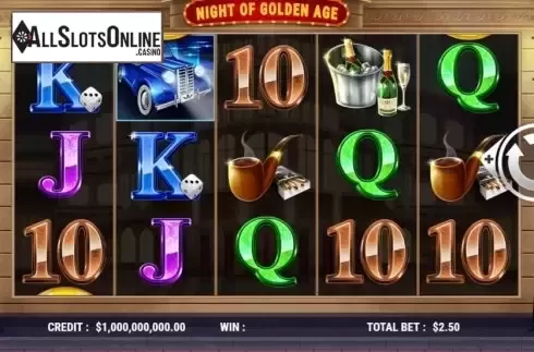Reel Screen. Night of Golden Age from Slot Factory