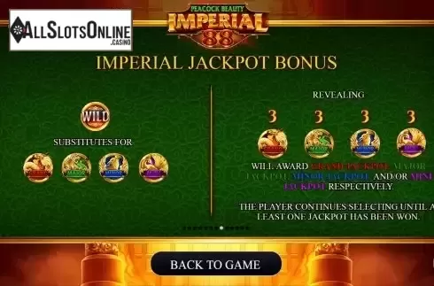 Jackpot bonus screeen 2