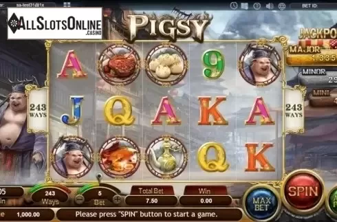Reel Screen. Pigsy from SimplePlay