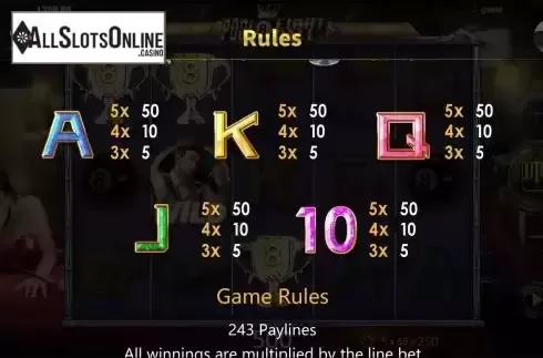 Paytable screen 2