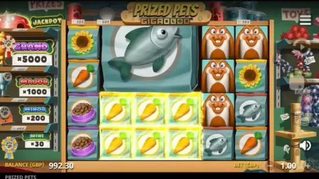 Prized Pets Gigablox slot screenshot 3