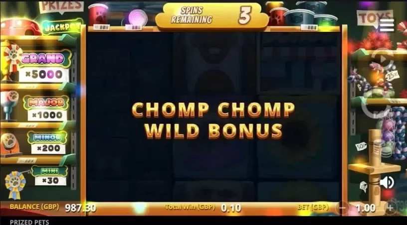 Prized Pets Gigablox slot screenshot 7