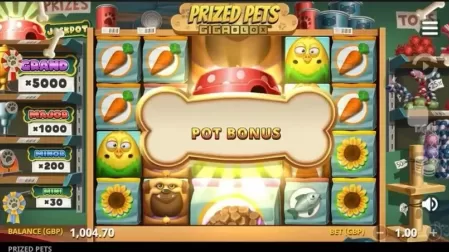 Prized Pets Gigablox slot screenshot 8