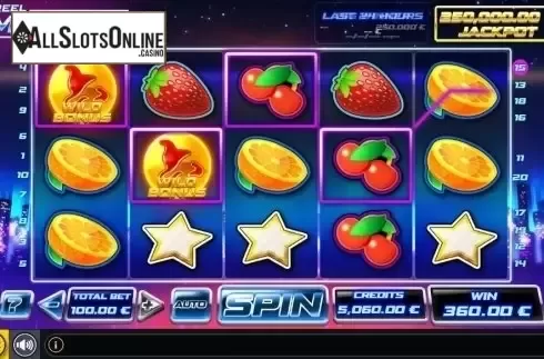 Win Screen. Reel Million Slot from GAMING1