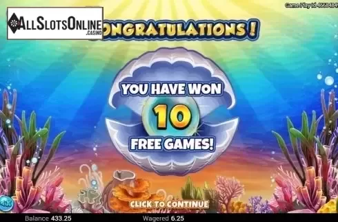 Free Spins screen. Reels Of Fortune (Top Trend Gaming) from TOP TREND GAMING