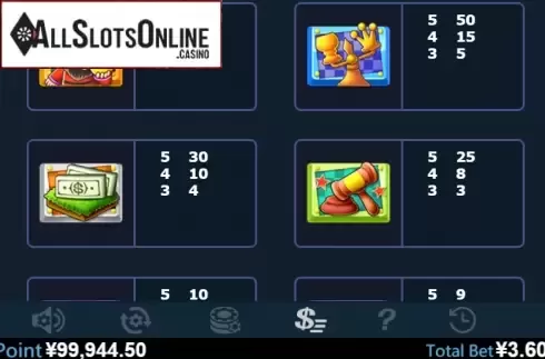 Paytable 2. Rich (Virtual Tech) from Virtual Tech
