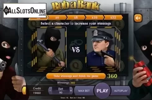 Game workflow 4. Rob A Bank from X Play