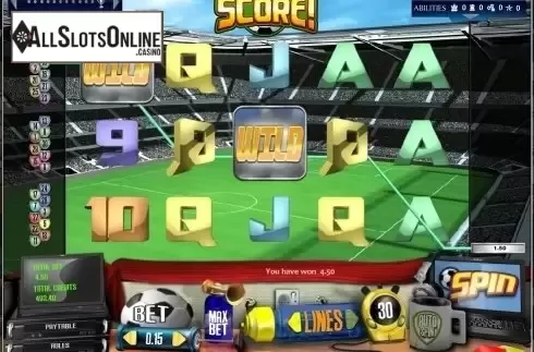 Win Screen . Score from Bwin.Party