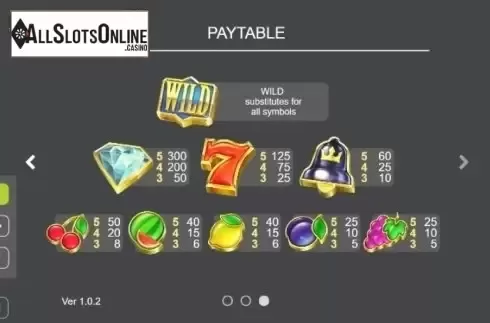 Paytable 3. Stacks of Riches from Sthlm Gaming