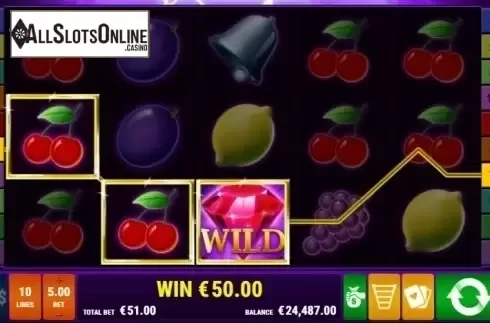 Win Screen 2. Sticky Diamonds RHFP from Gamomat