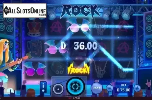 Win screen. Thunder Rock from Triple Cherry