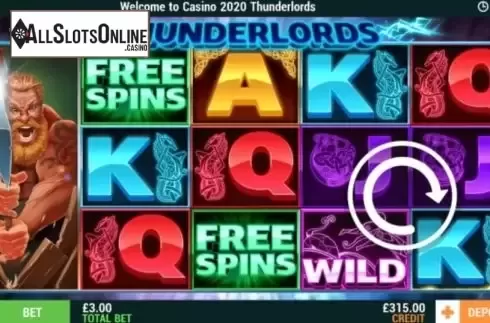Reel Screen. Thunderlords from Intouch Games