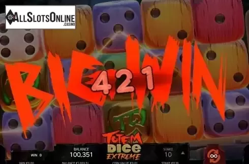 Big Win screen