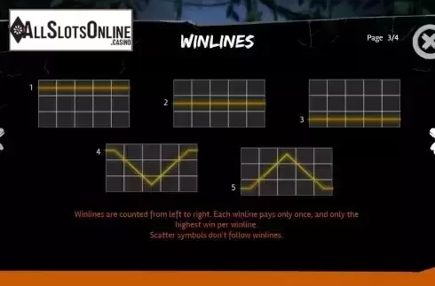 Pay Lines screen