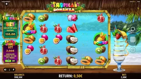 Tropical Bonanza slot screenshot 2
