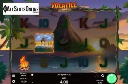 Win Screen 2. Volatile Slot from Golden Rock Studios