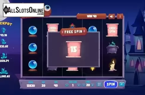 Free Spin screen