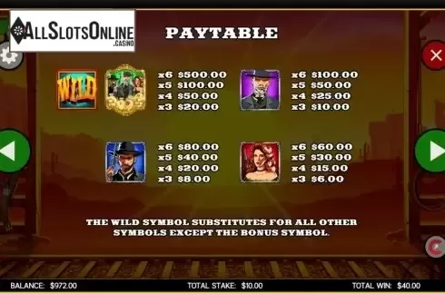 Symbols. Wild Corral from CORE Gaming
