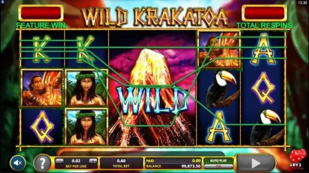 Wild Krakatoa slot screenshot 3