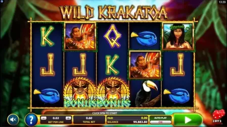 Wild Krakatoa slot screenshot 2
