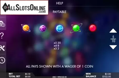 Paytable 3. Wild Space from Genesis