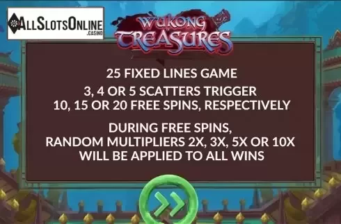 Intro screen. Wukong Treasures from Maverick