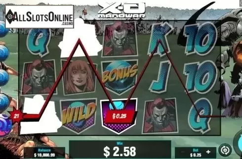 Win Screen 2. X-O ManOWar from Pariplay