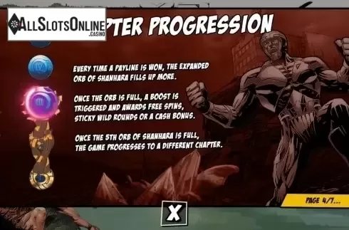 Paytable 4. X-O ManOWar from Pariplay