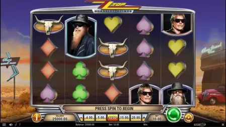 ZZ Top Roadside Riches slot screenshot 1