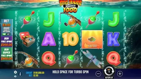 Big Bass Bonanza 1000 slot screenshot 1