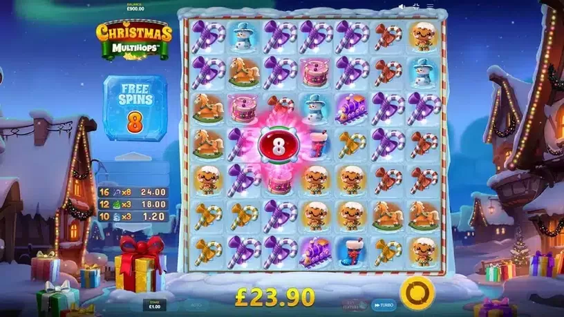 Christmas MULTIHOPS slot screenshot 5