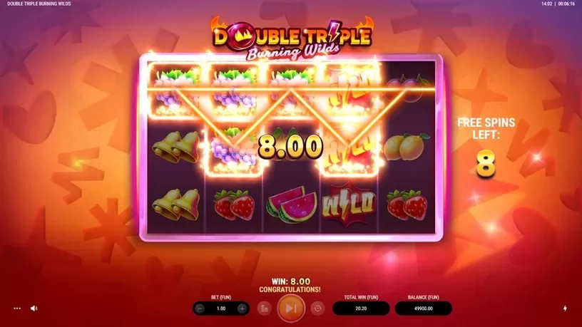 Double Triple Burning Wilds slot screenshot 5