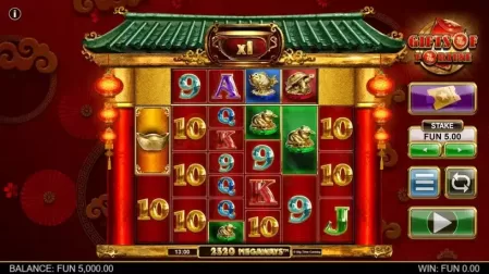Gifts of Fortune Megaways slot screenshot 1