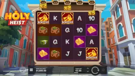 Holy Heist slot screenshot 2