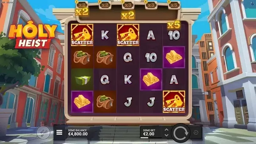 Holy Heist slot screenshot 2