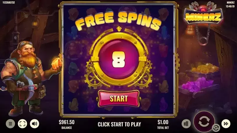 Minerz slot screenshot 4