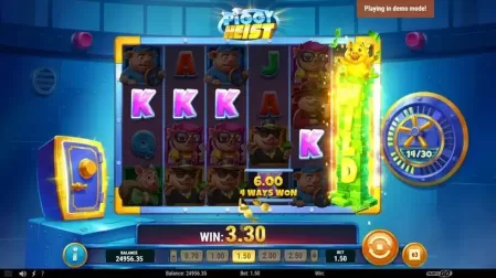 Piggy Heist slot screenshot 6