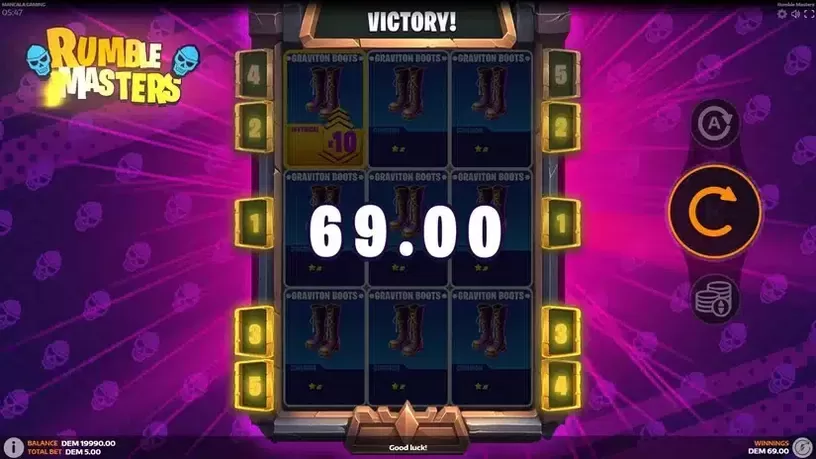 Rumble Masters slot screenshot 2