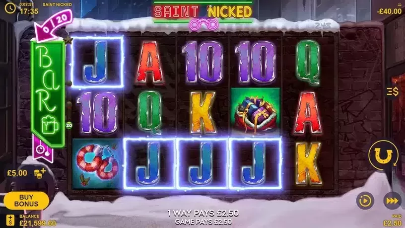 Saint Nicked slot screenshot 2