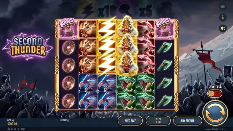 Second Thunder slot screenshot 1