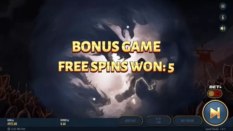 Second Thunder slot screenshot 3