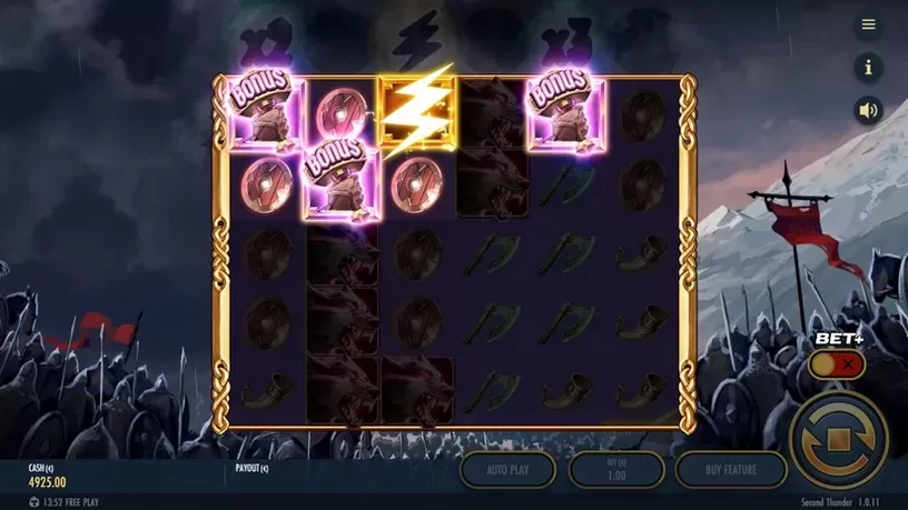 Second Thunder slot screenshot 2