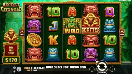 Secret City Gold slot screenshot 2