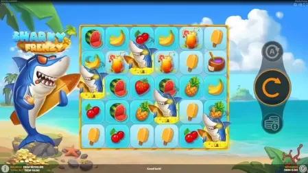 Sharky Frenzy slot screenshot 2