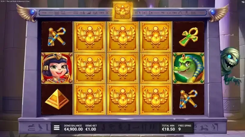 The Lost Book of Mummy’s Curse slot screenshot 