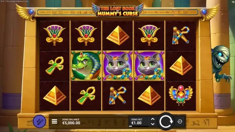 The Lost Book of Mummy’s Curse slot screenshot 