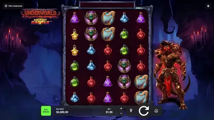 Underworld slot screenshot 2