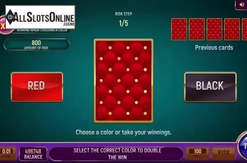 Risk game screen