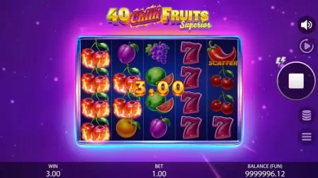 40 Chilli Fruits Superior slot screenshot 5