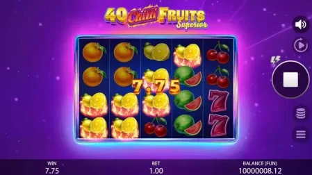 40 Chilli Fruits Superior slot screenshot 2